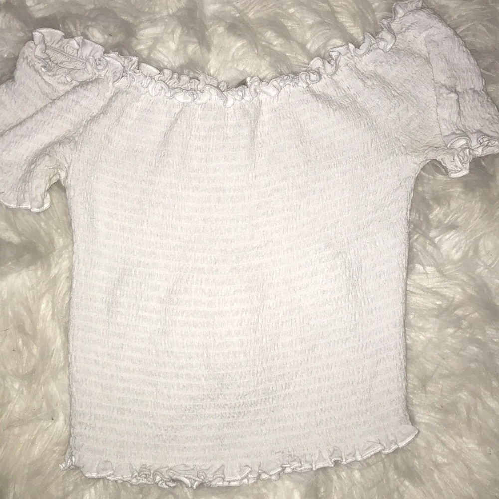 Pacsun white ruffle top